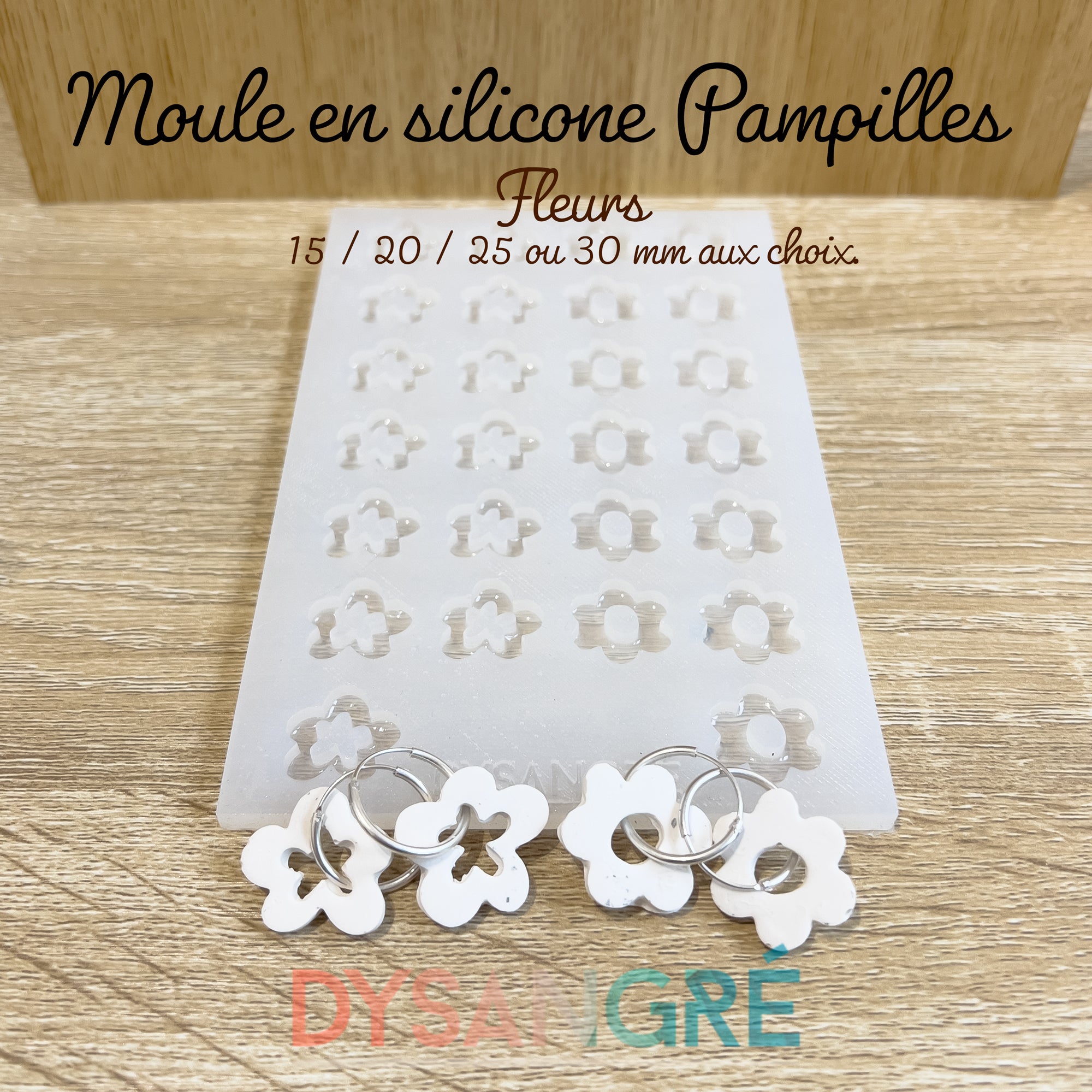 Moule en silicone Pampilles Fleurs