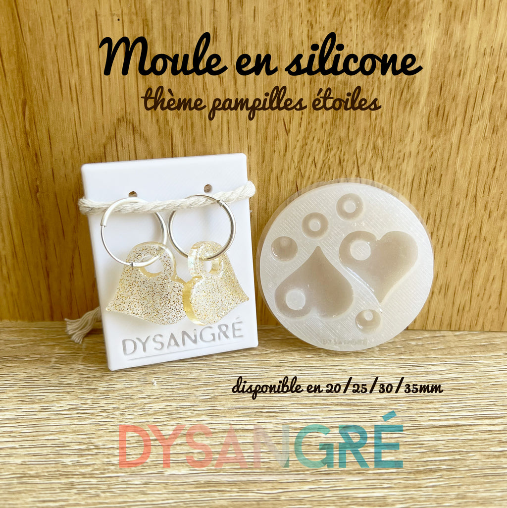 Moule en silicone Pampilles coeur
