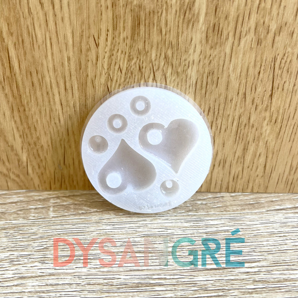 Moule en silicone Pampilles coeur