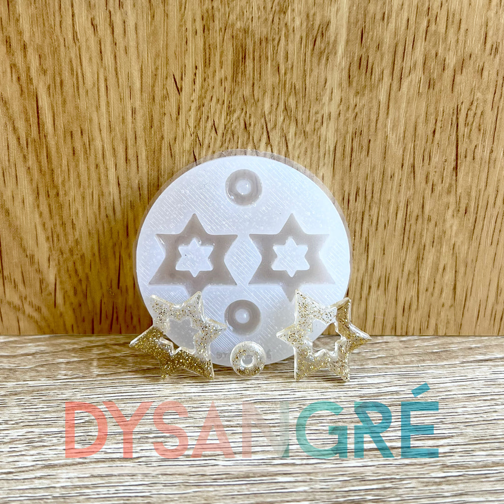 Moule en silicone Pampilles Étoiles