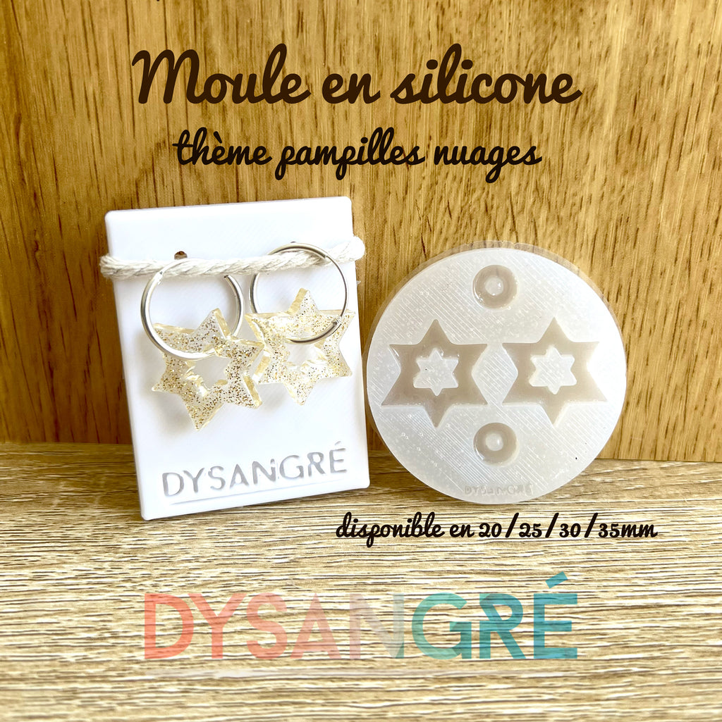 Moule en silicone Pampilles Étoiles