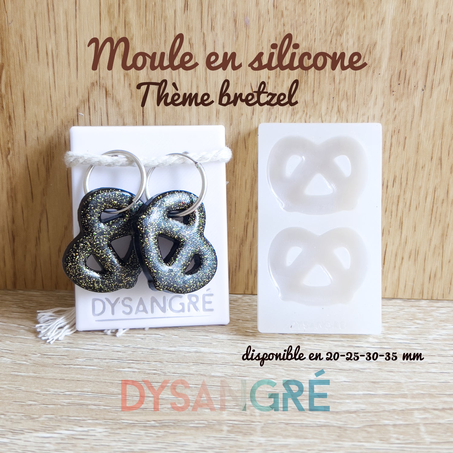 Moule en silicone Pampilles bretzel