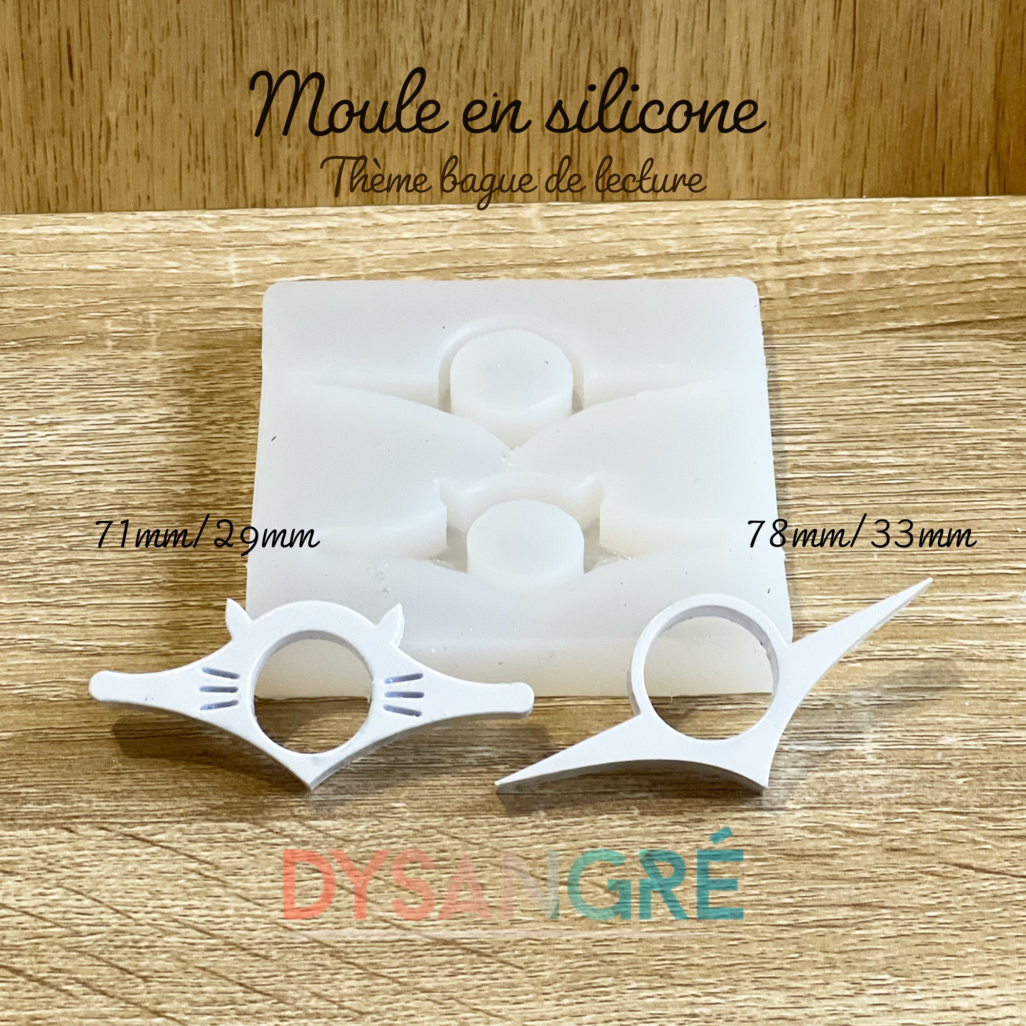 Moule en silicone bague de lecture