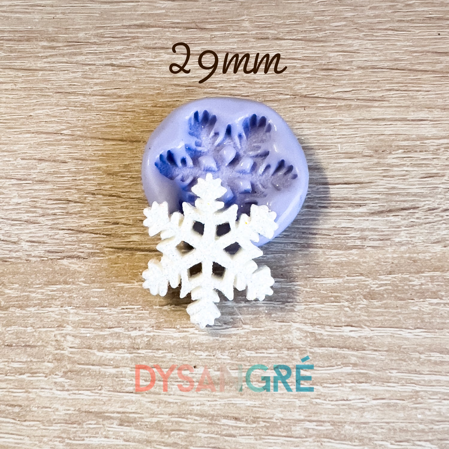 Moule en silicone flocons 29mm