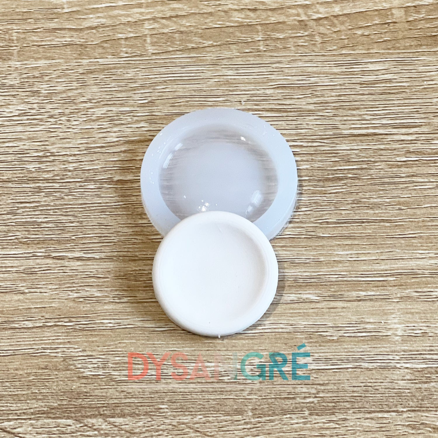 Moule en silicone Galet anti-stress , Worry Stone 34mm