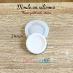 Moule en silicone Galet anti-stress , Worry Stone 34mm