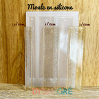 Moule en silicone marque-pages rectangle.