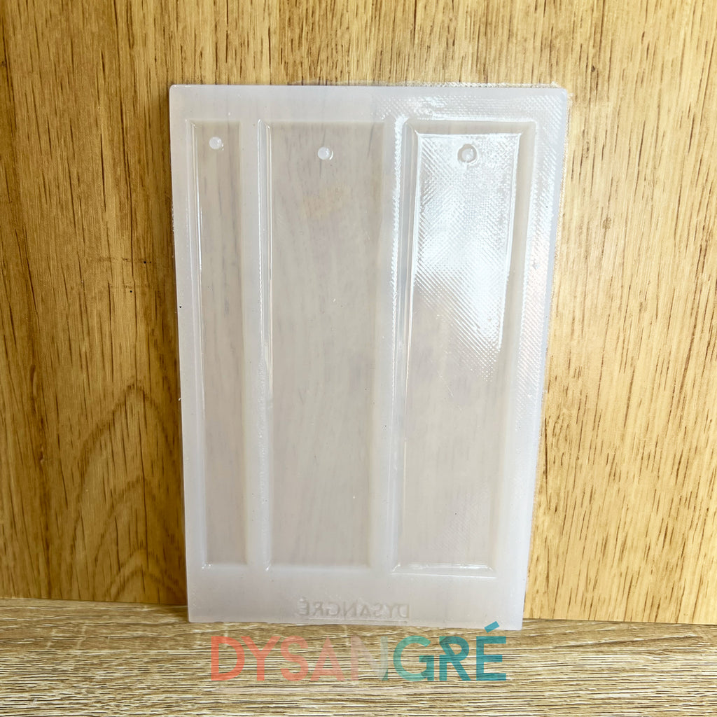 Moule en silicone marque-pages rectangle.