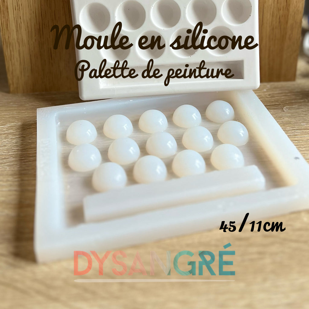 Moule en silicone Palette de peinture