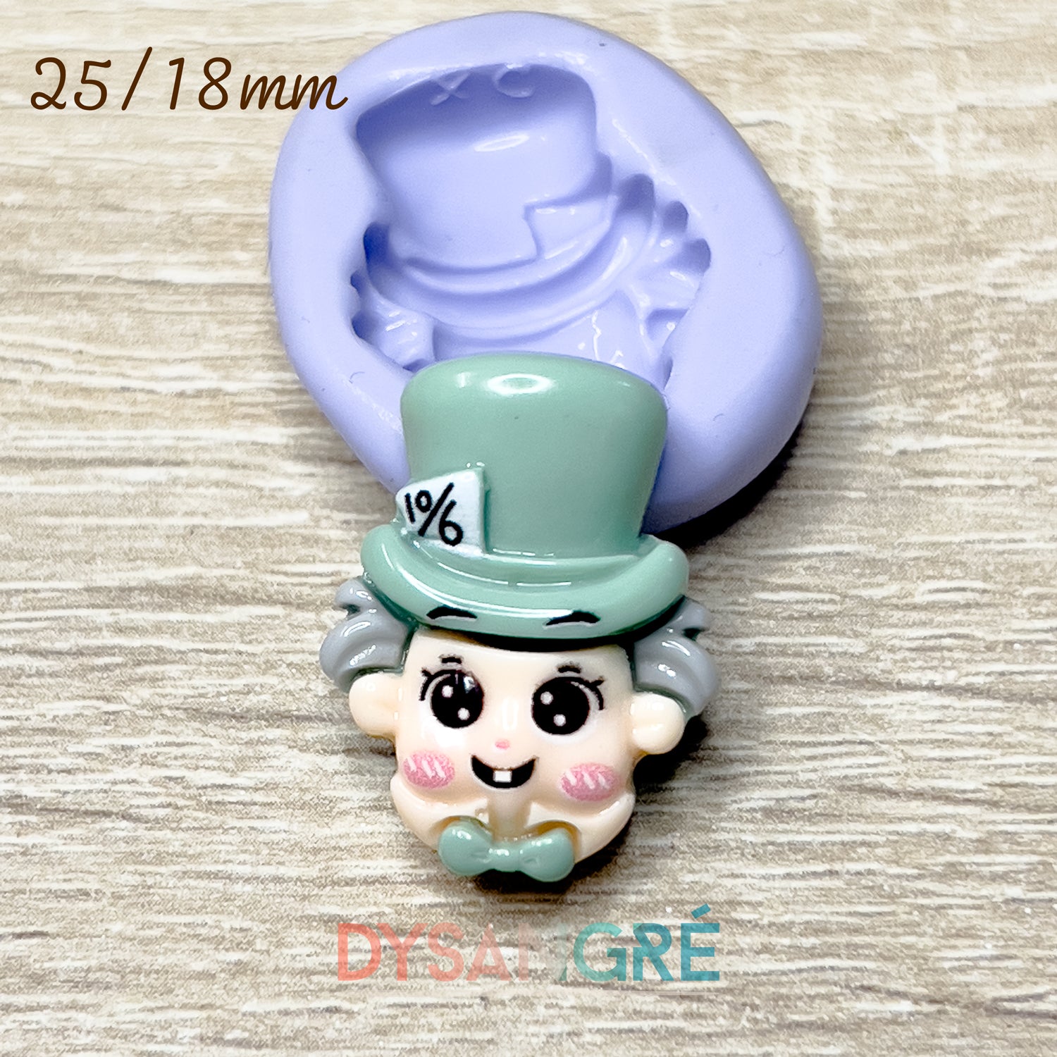 Moule en silicone Chapelier 25/18mm