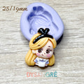 Moule en silicone Petite fille Alice 25/19mm