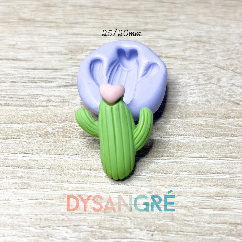Moule en silicone cactus 25/20mm