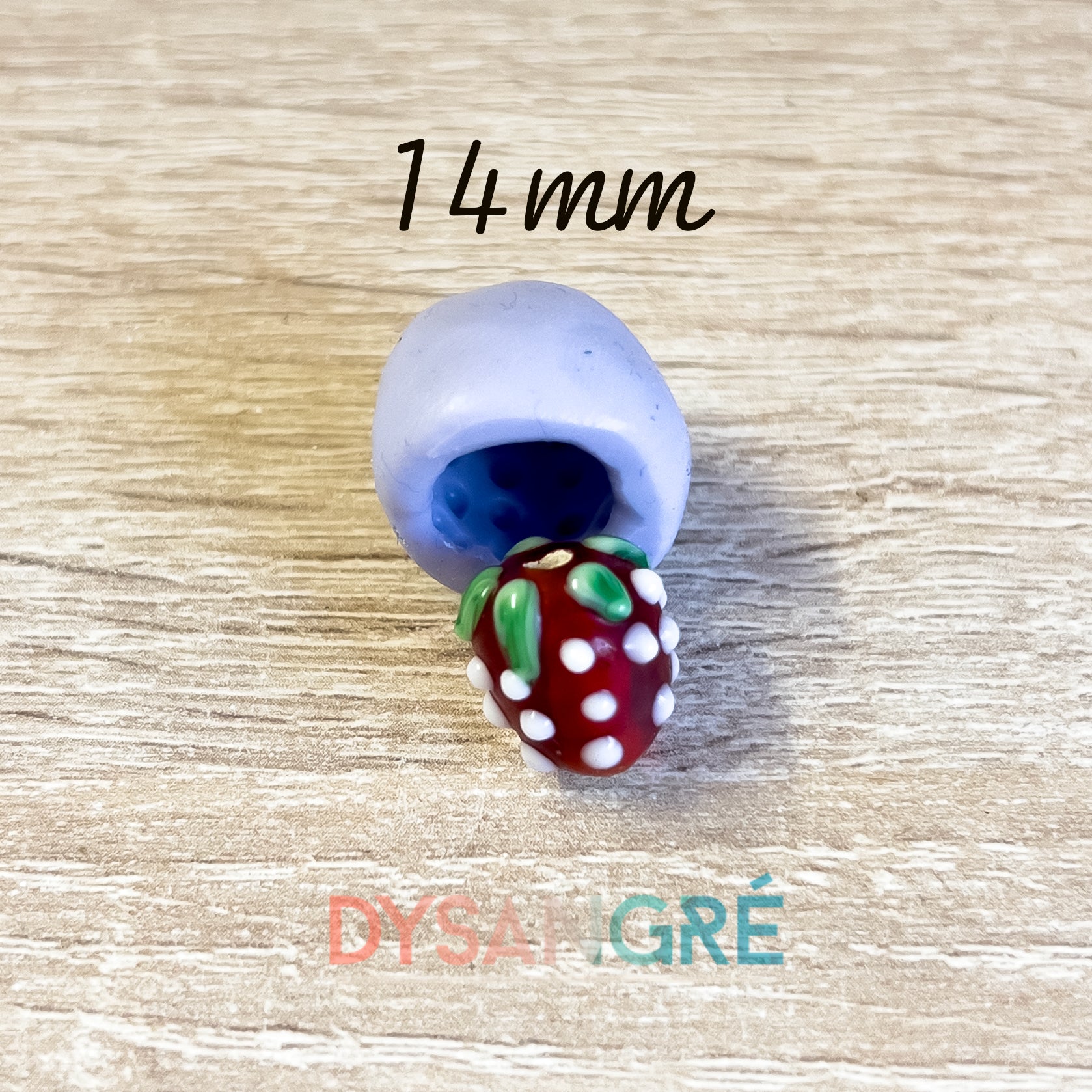Moule en silicone Fraise 3d 14mm
