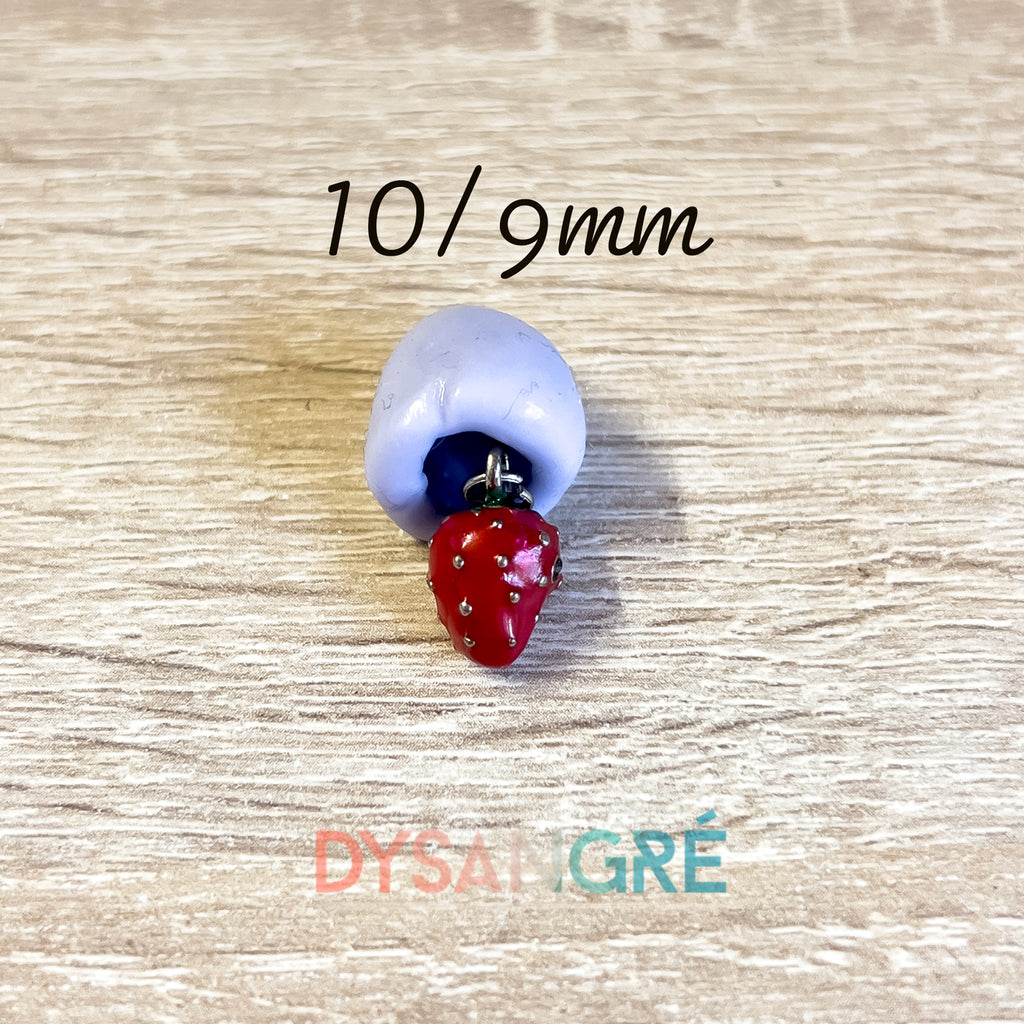 Moule en silicone Fraise 3D 10/9mm