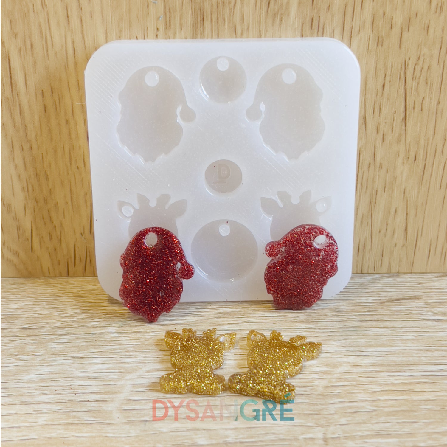 Moule en silicone Duo Pampilles Rennes et Père-Noël