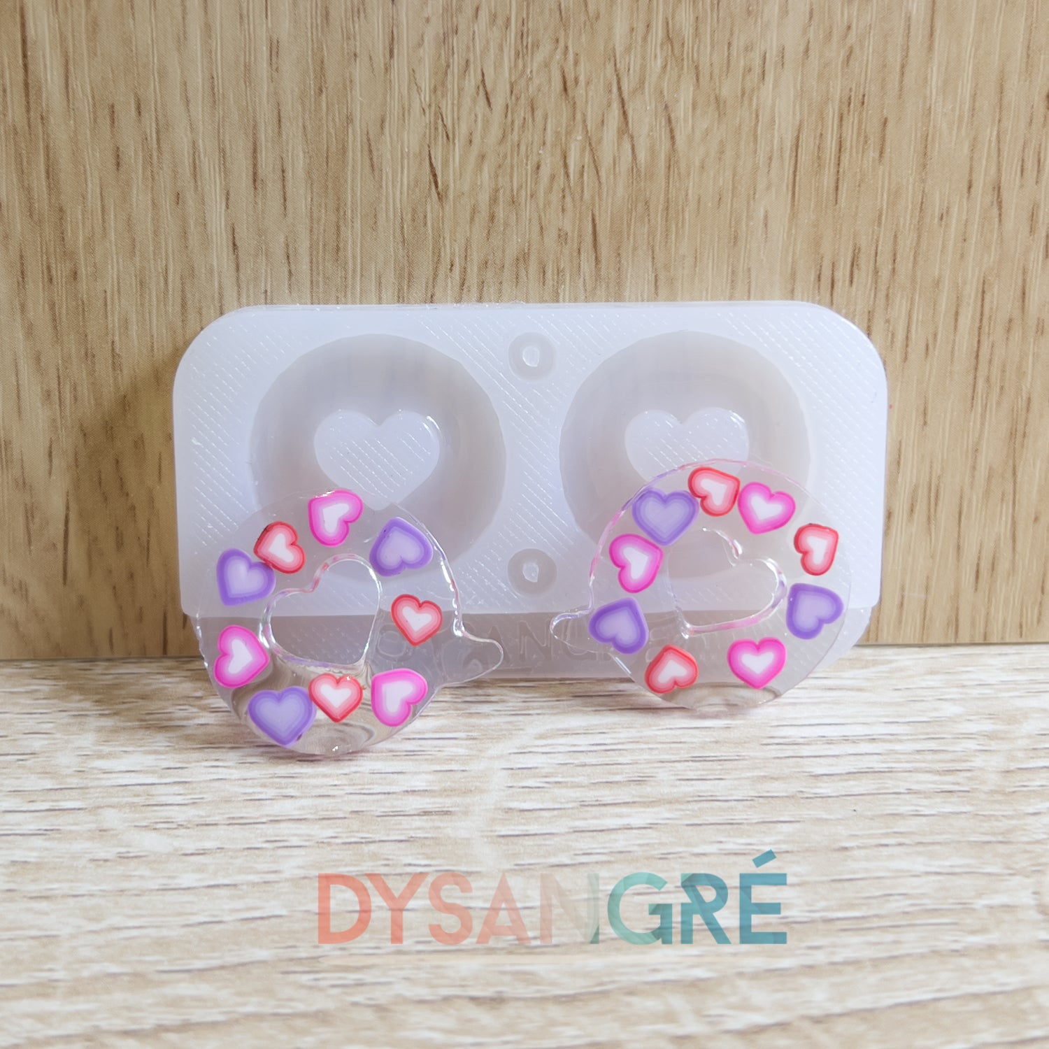 Moule en silicone Pampilles Question de coeur