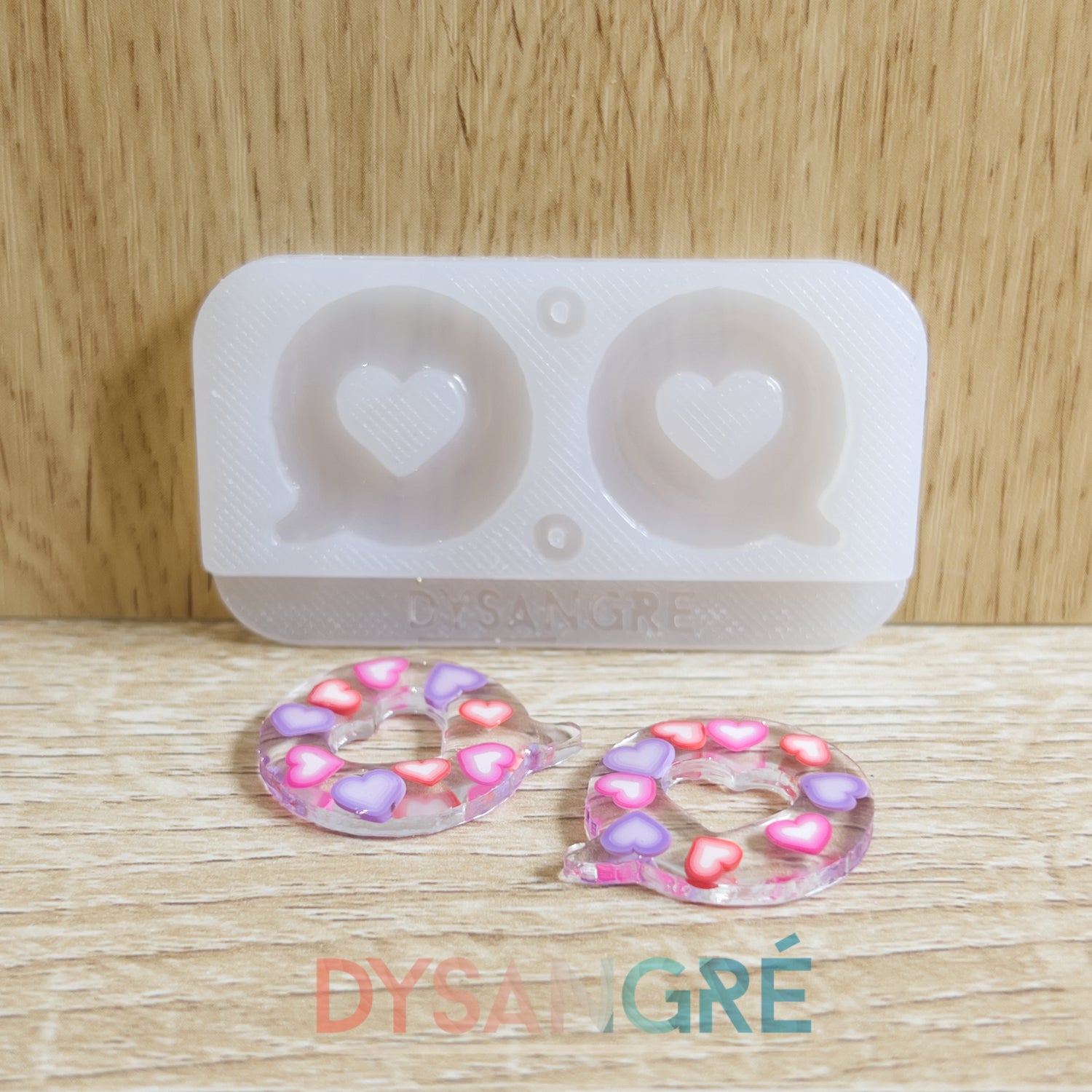 Moule en silicone Pampilles Question de coeur