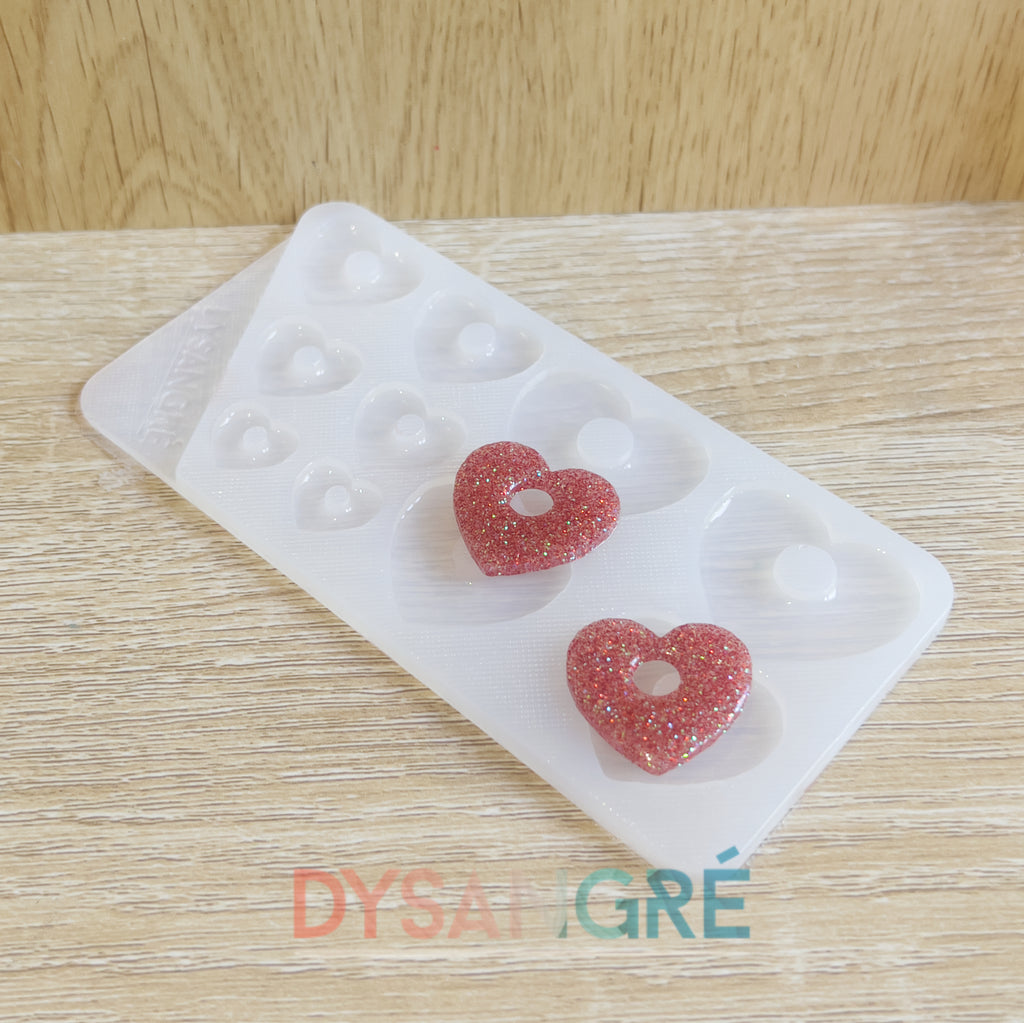 Moule en silicone Pampilles Multi-tailles Coeur simple