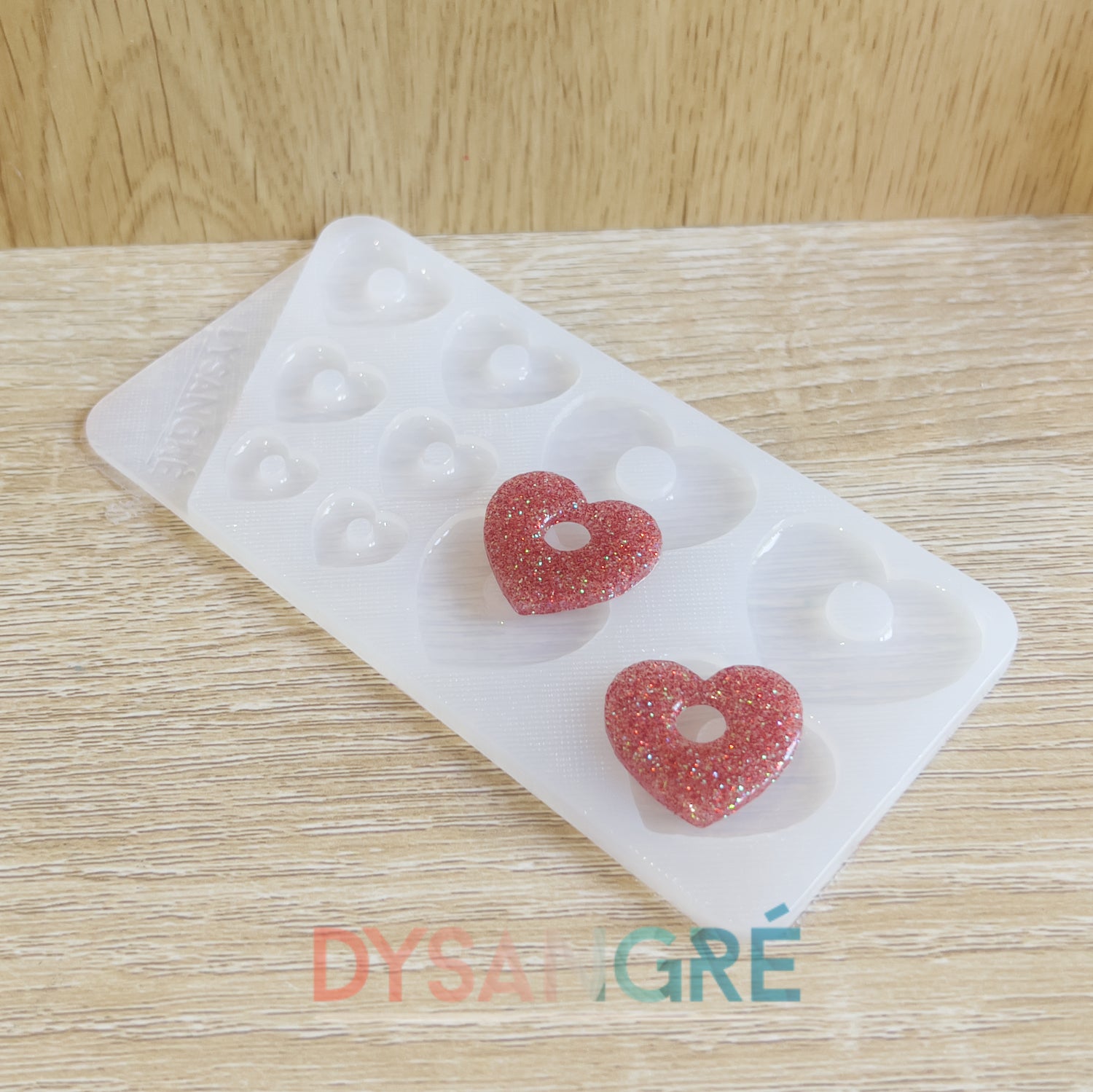 Moule en silicone Pampilles Multi-tailles Coeur simple