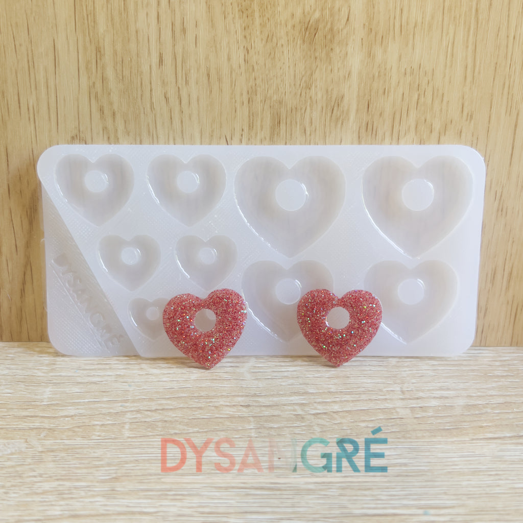 Moule en silicone Pampilles Multi-tailles Coeur simple