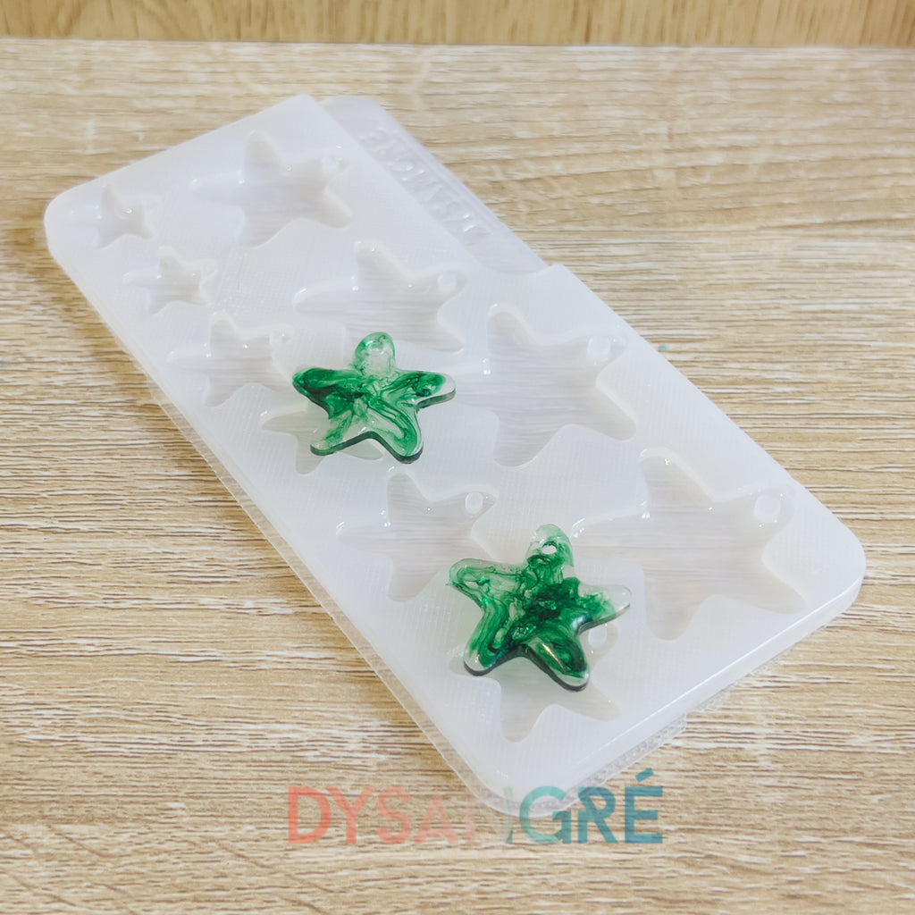 Moule en silicone Pampilles Multi-tailles Etoile de mer
