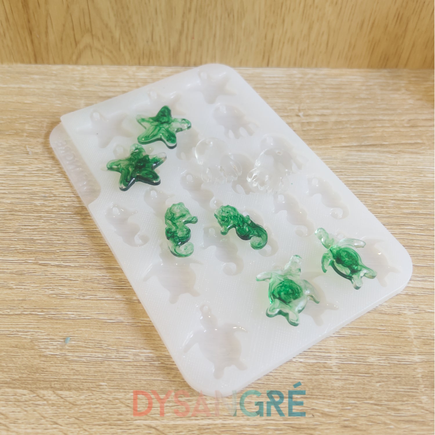 Moule en silicone Pampilles Animaux marins