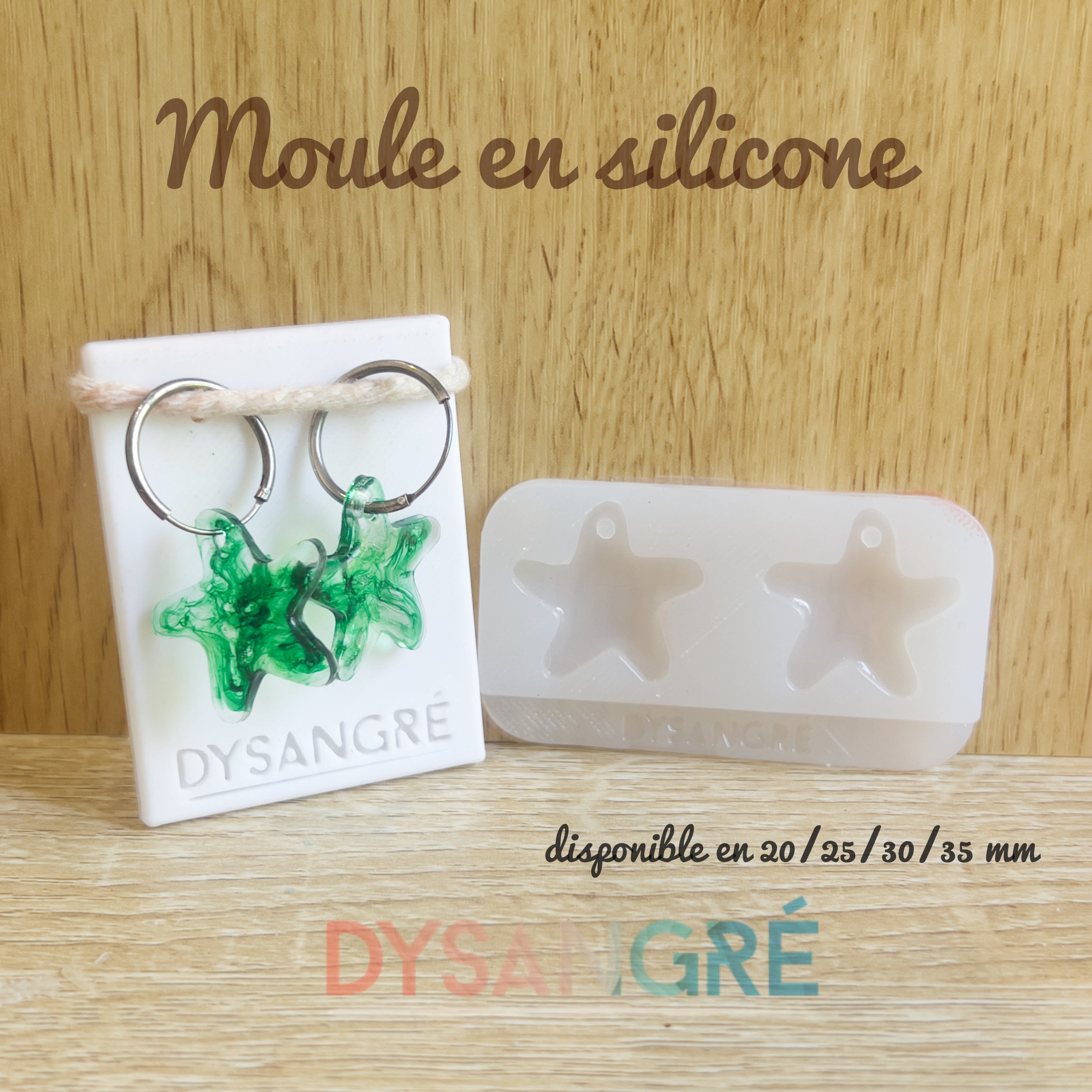 Moule en silicone Pampilles Etoiles de mer