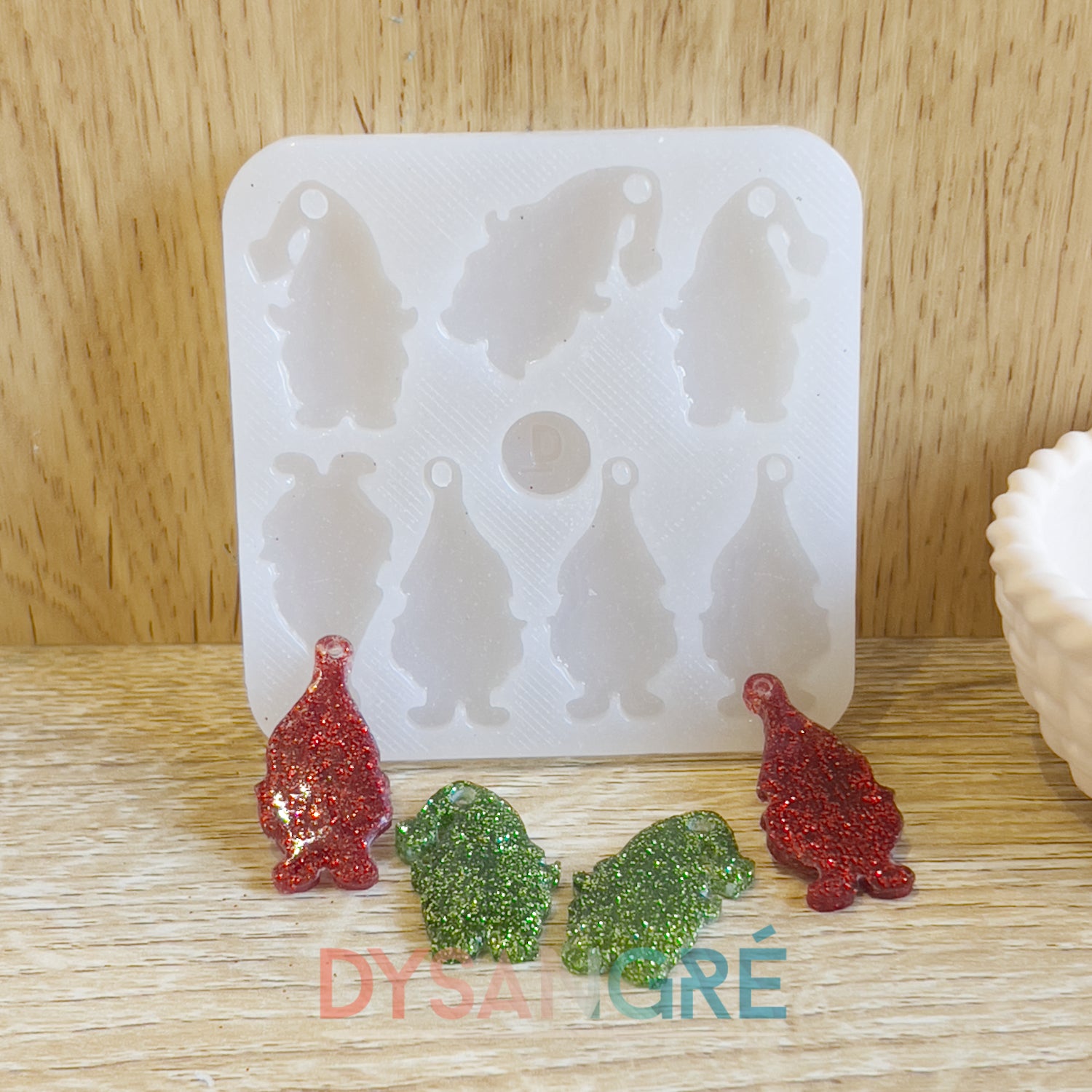 Moule en silicone Duo Pampilles Gnome de Noël