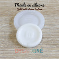 Moule en silicone Galets anti-stress texturé, Worry Stone 34mm
