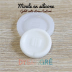 Moule en silicone Galets anti-stress texturé, Worry Stone 34mm