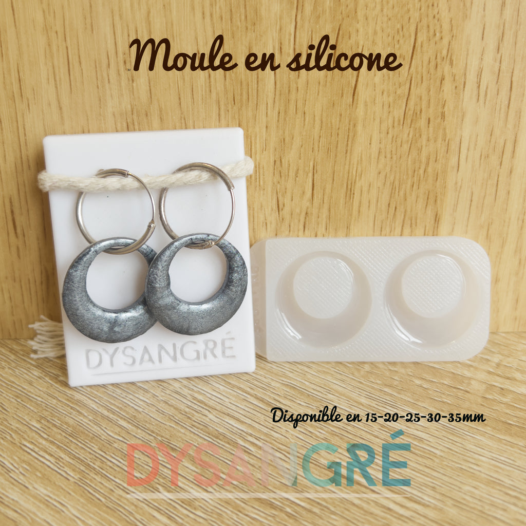 Moule en silicone Pampille Créole ronde