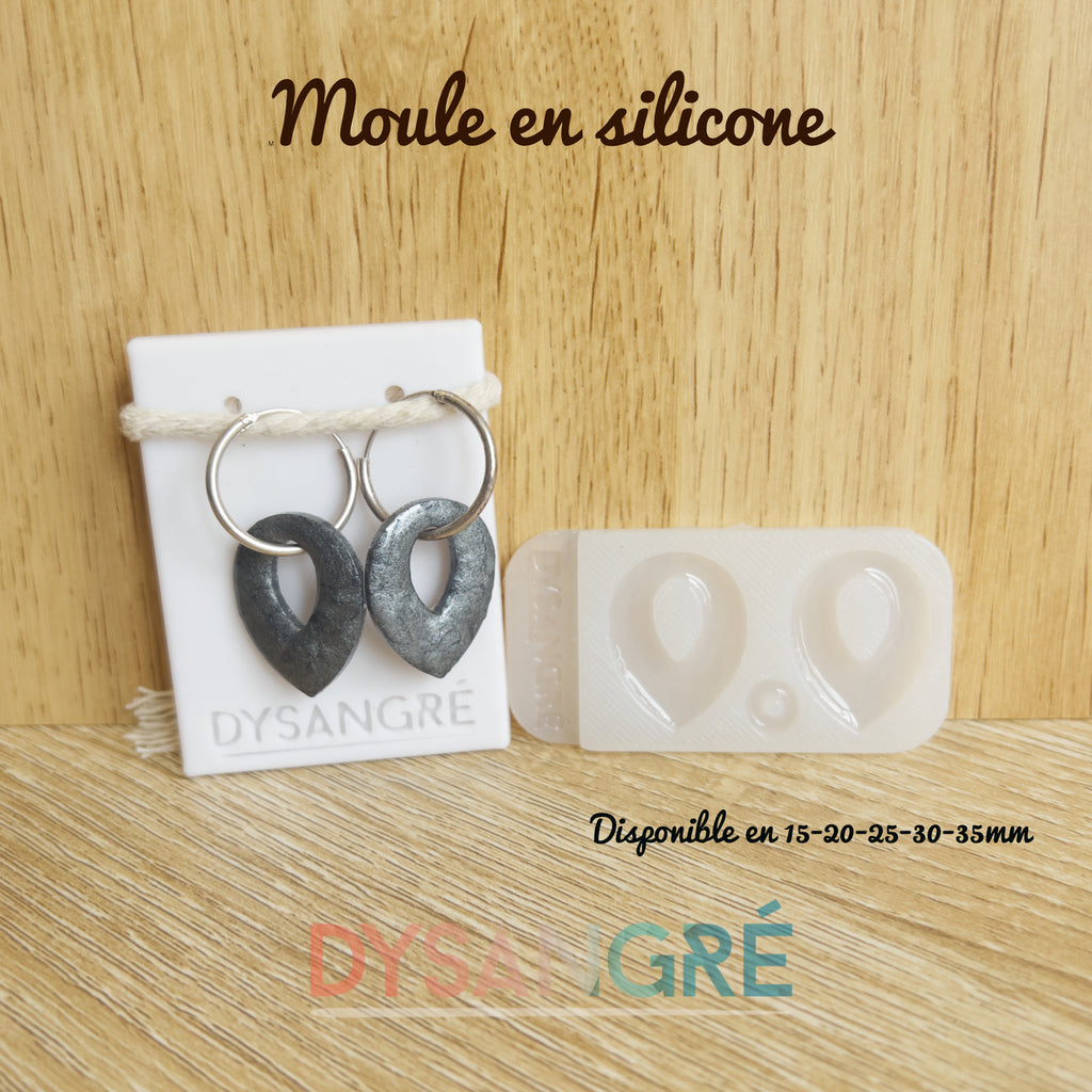 Moule en silicone Pampille pétale évidée