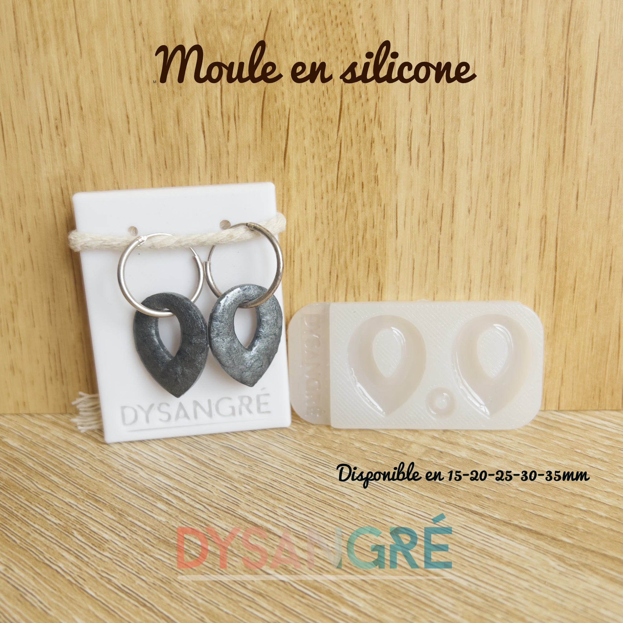 Moule en silicone Pampille pétale évidée