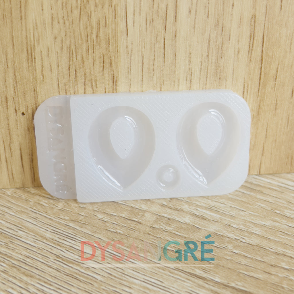 Moule en silicone Pampille pétale évidée