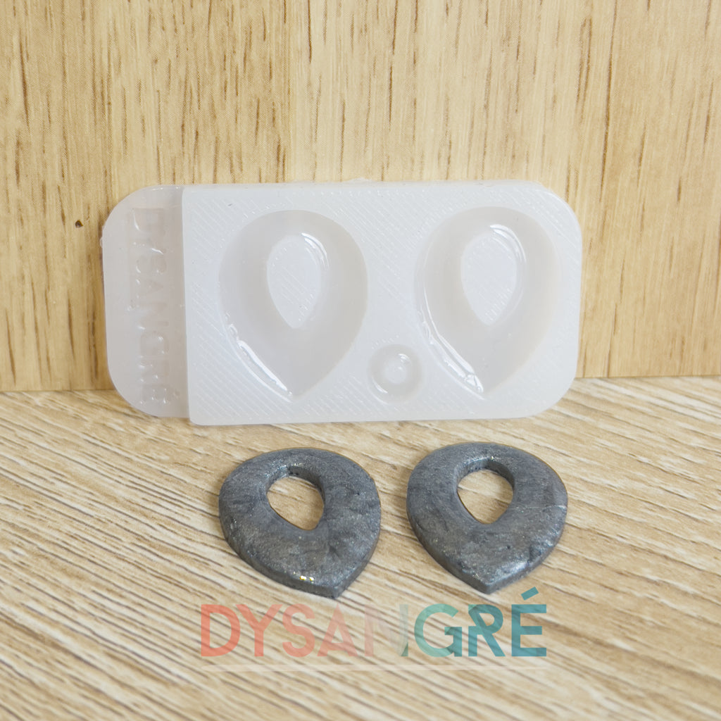 Moule en silicone Pampille pétale évidée