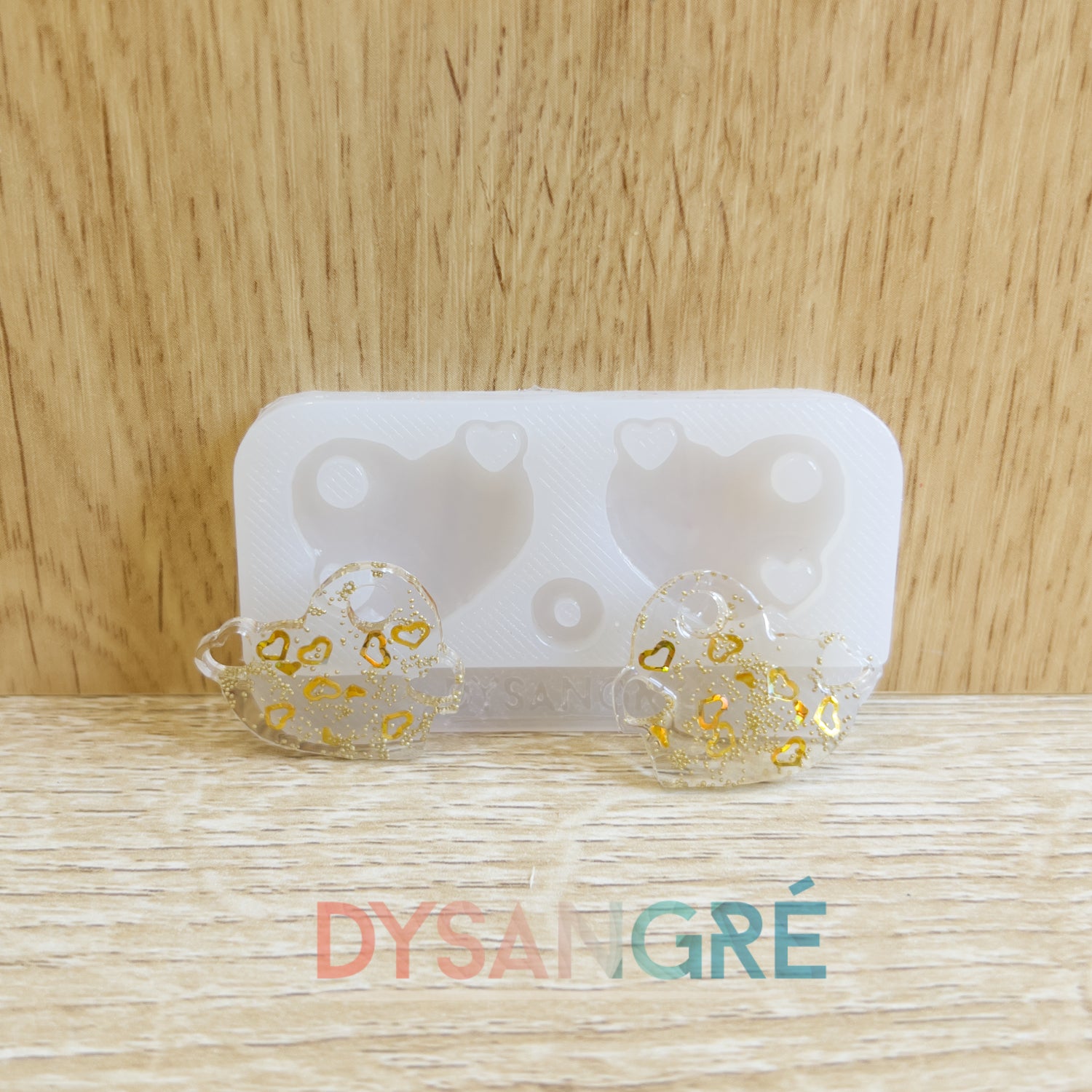 Moule en silicone Pampilles Triple Coeur