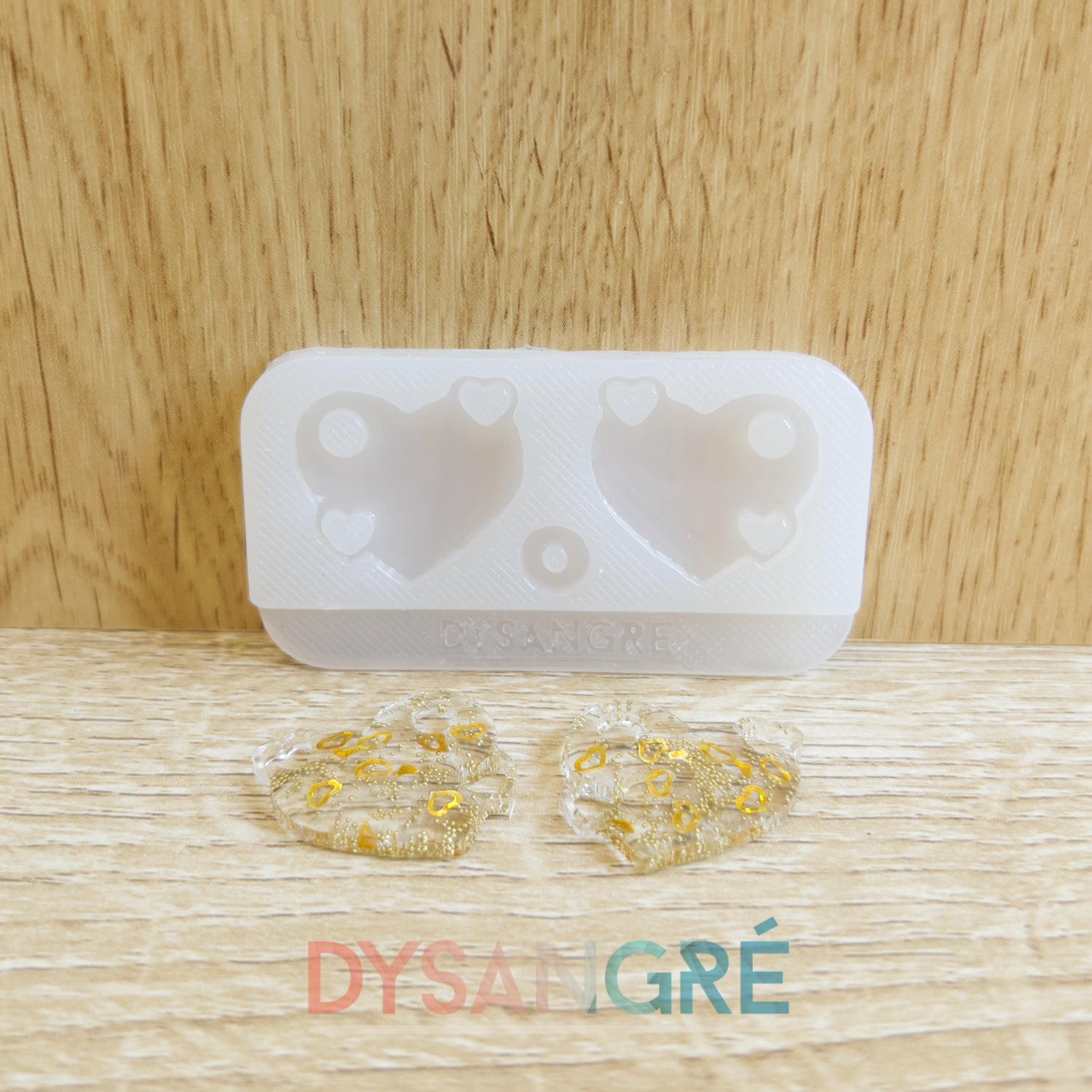 Moule en silicone Pampilles Triple Coeur