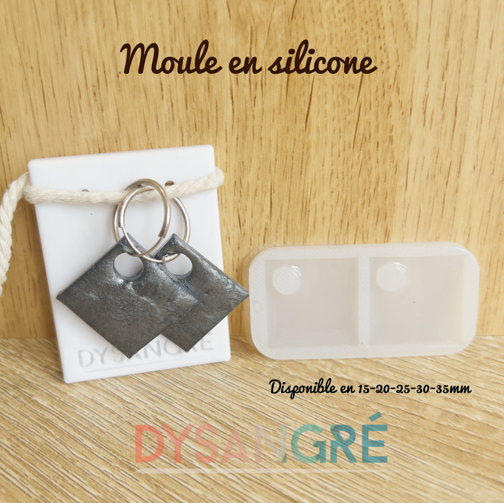 Moule en silicone Pampille carrée