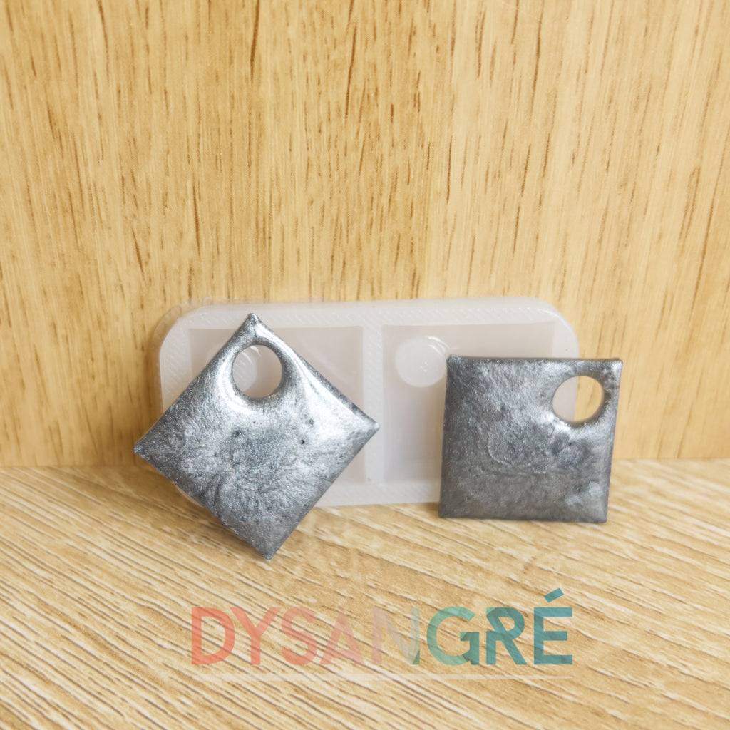 Moule en silicone Pampille carrée