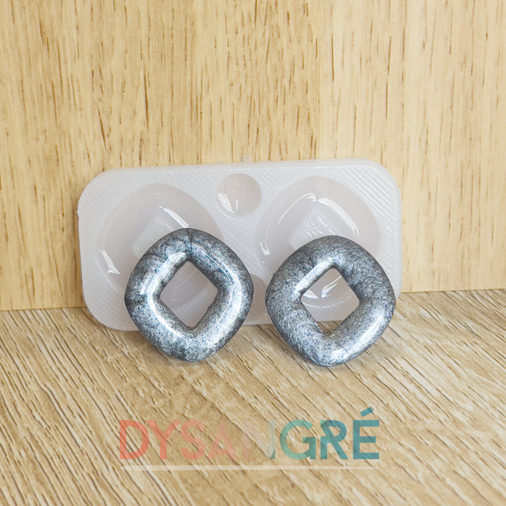 Moule en silicone Pampille Losange évidé