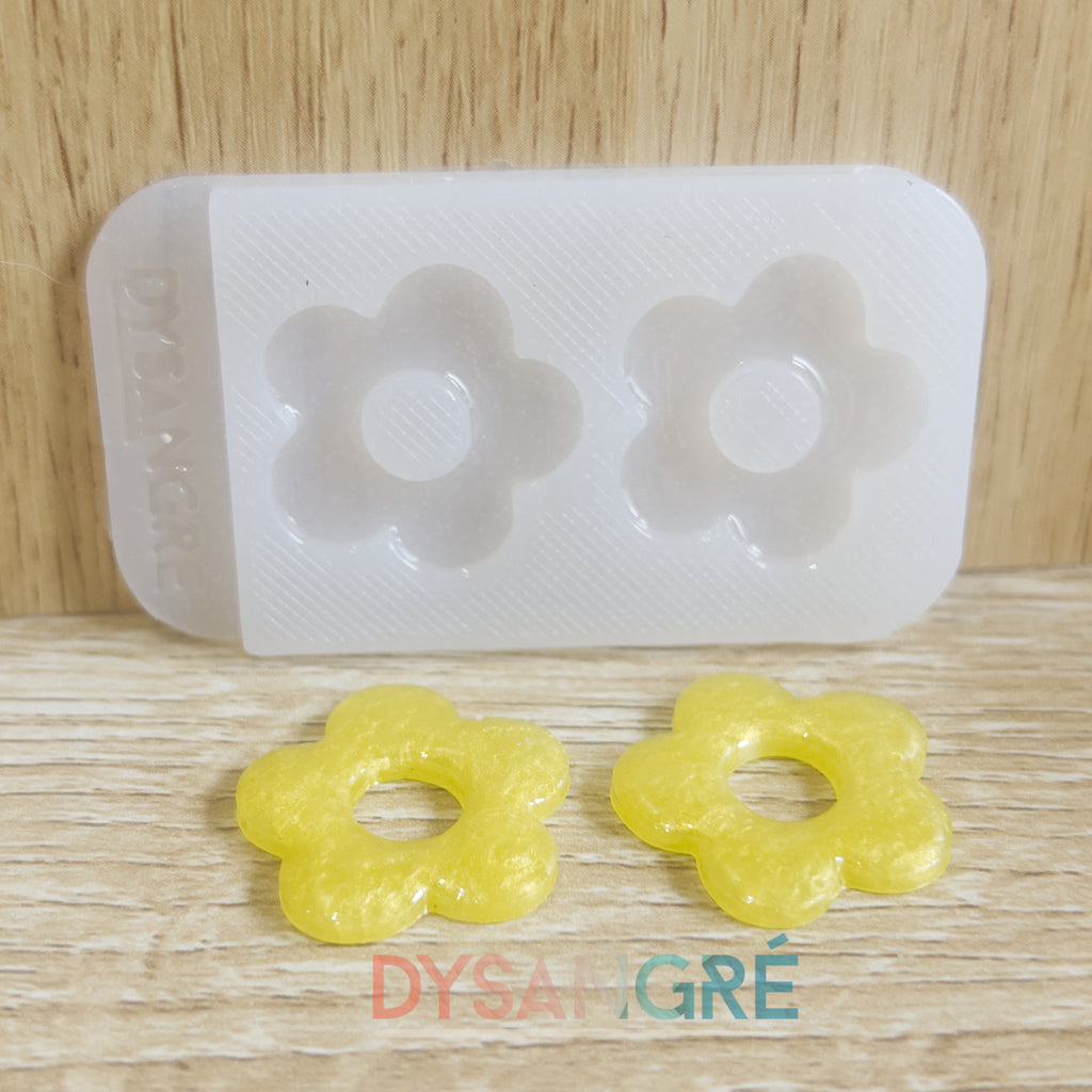 Moule en silicone Pampille fleur de 5 pétales