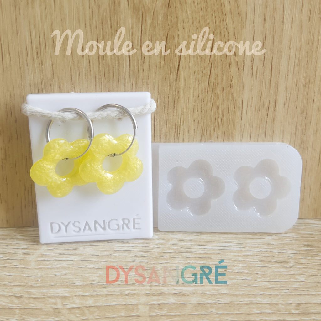 Moule en silicone Pampille fleur de 5 pétales