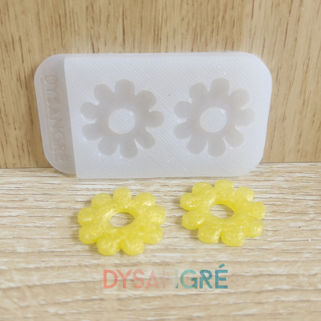 Moule en silicone Pampille fleurs paquerettes
