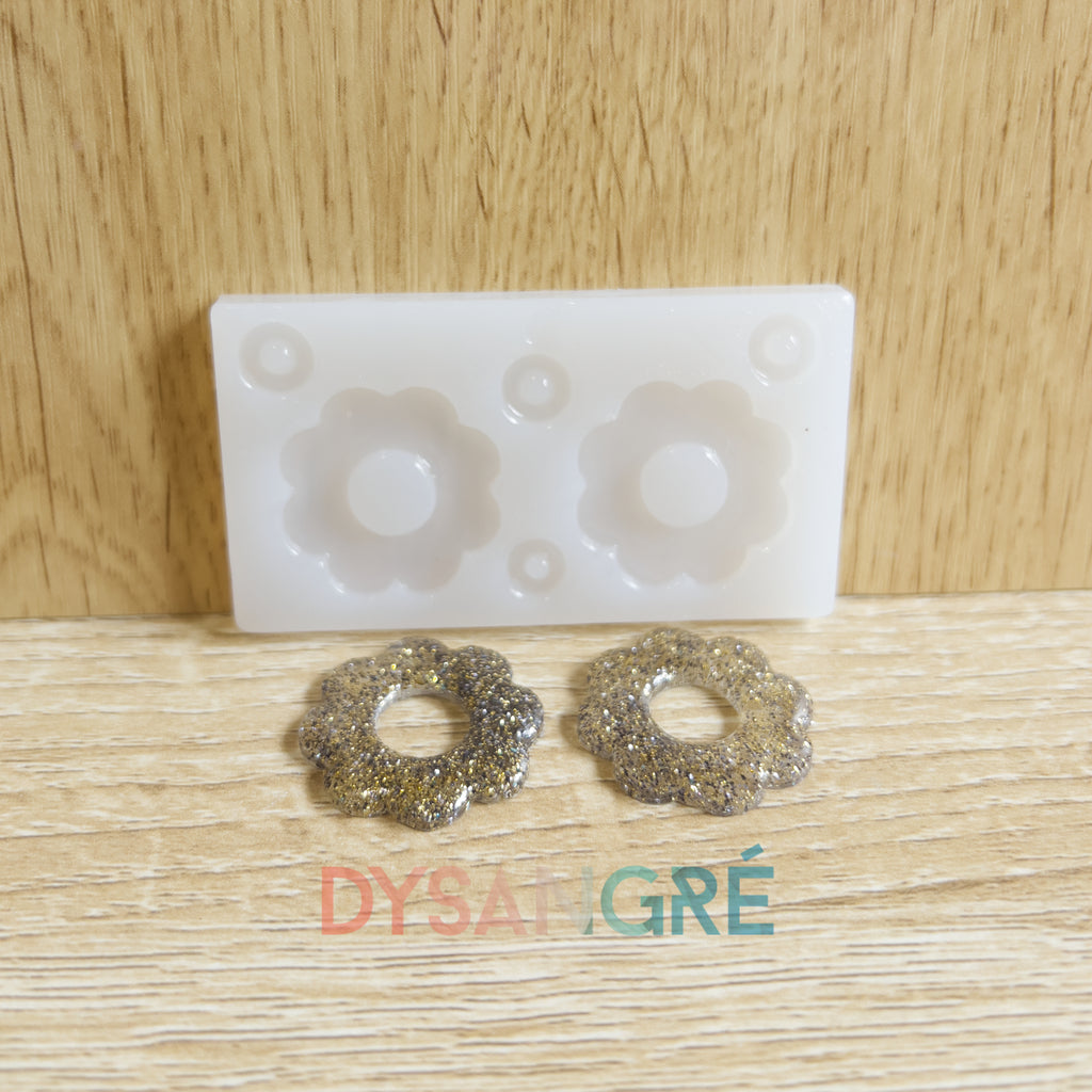 Moule en silicone Pampilles fleurs