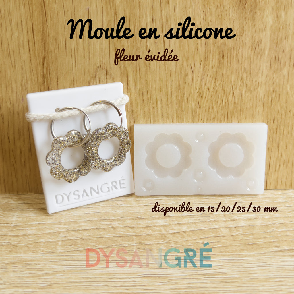Moule en silicone Pampilles Fleurs évidées