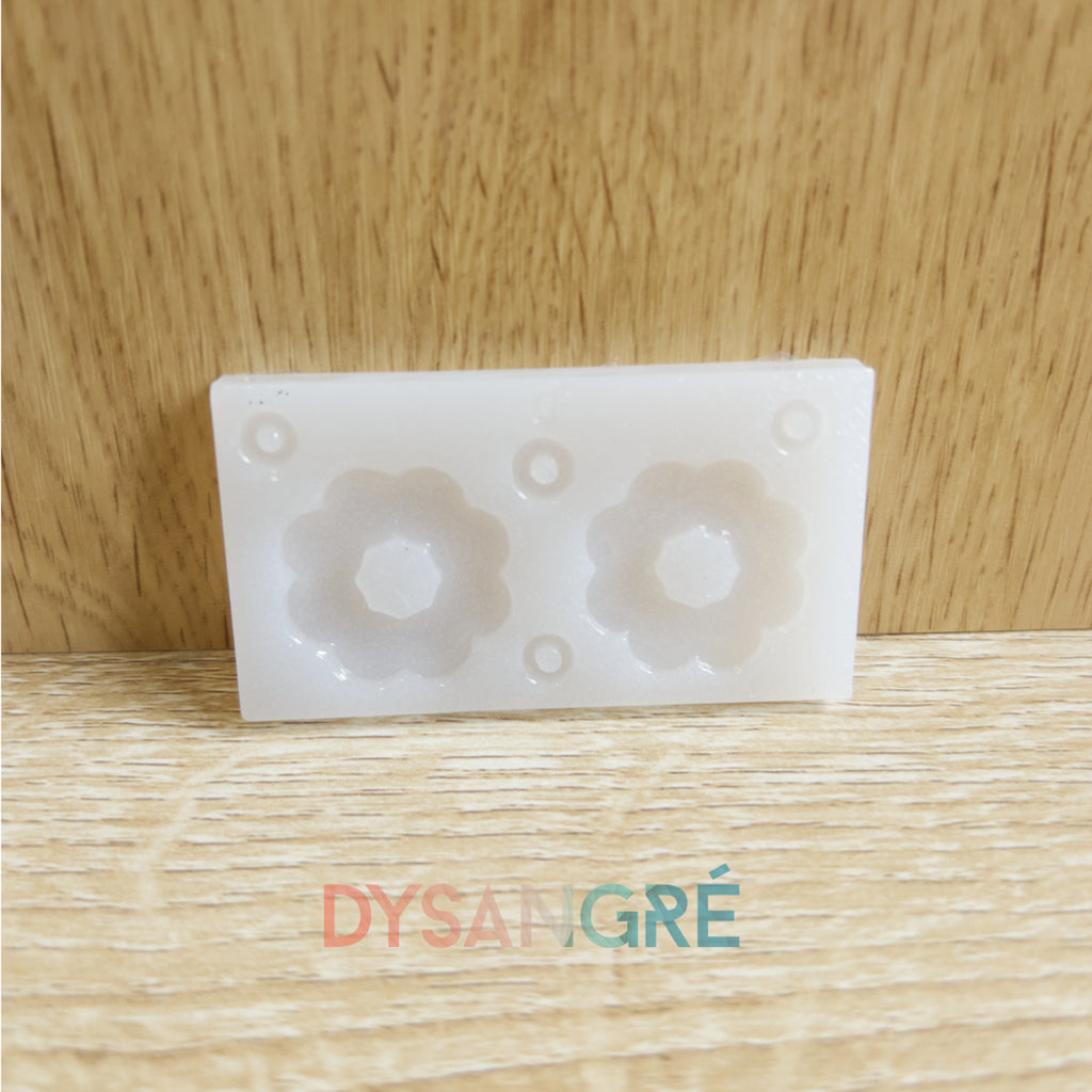 Moule en silicone Pampilles fleurs bulles