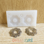 Moule en silicone Pampilles fleurs bulles