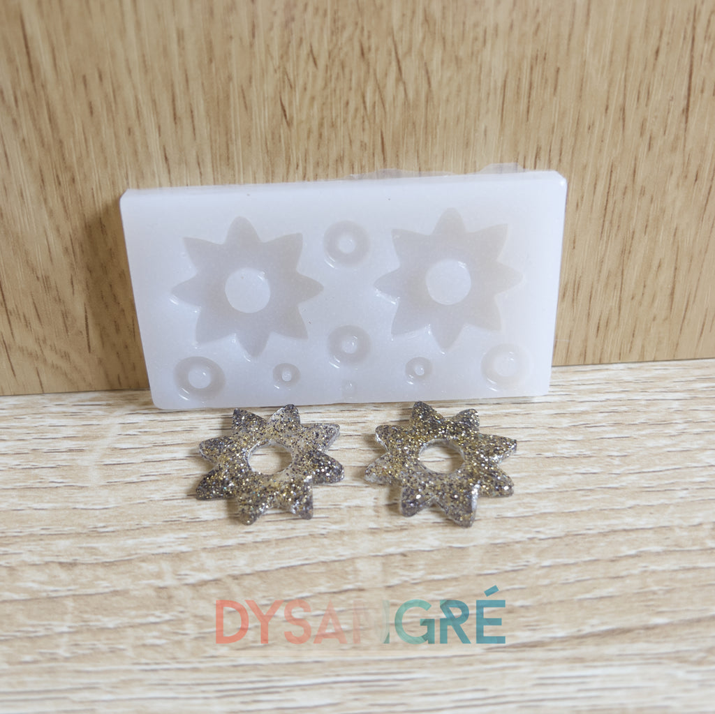 Moule en silicone Pampilles fleurs soleil