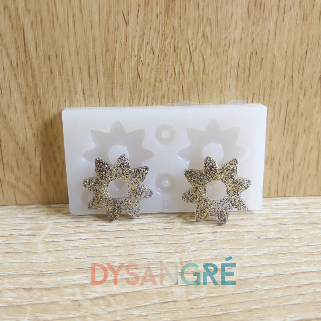 Moule en silicone Pampilles fleurs soleil