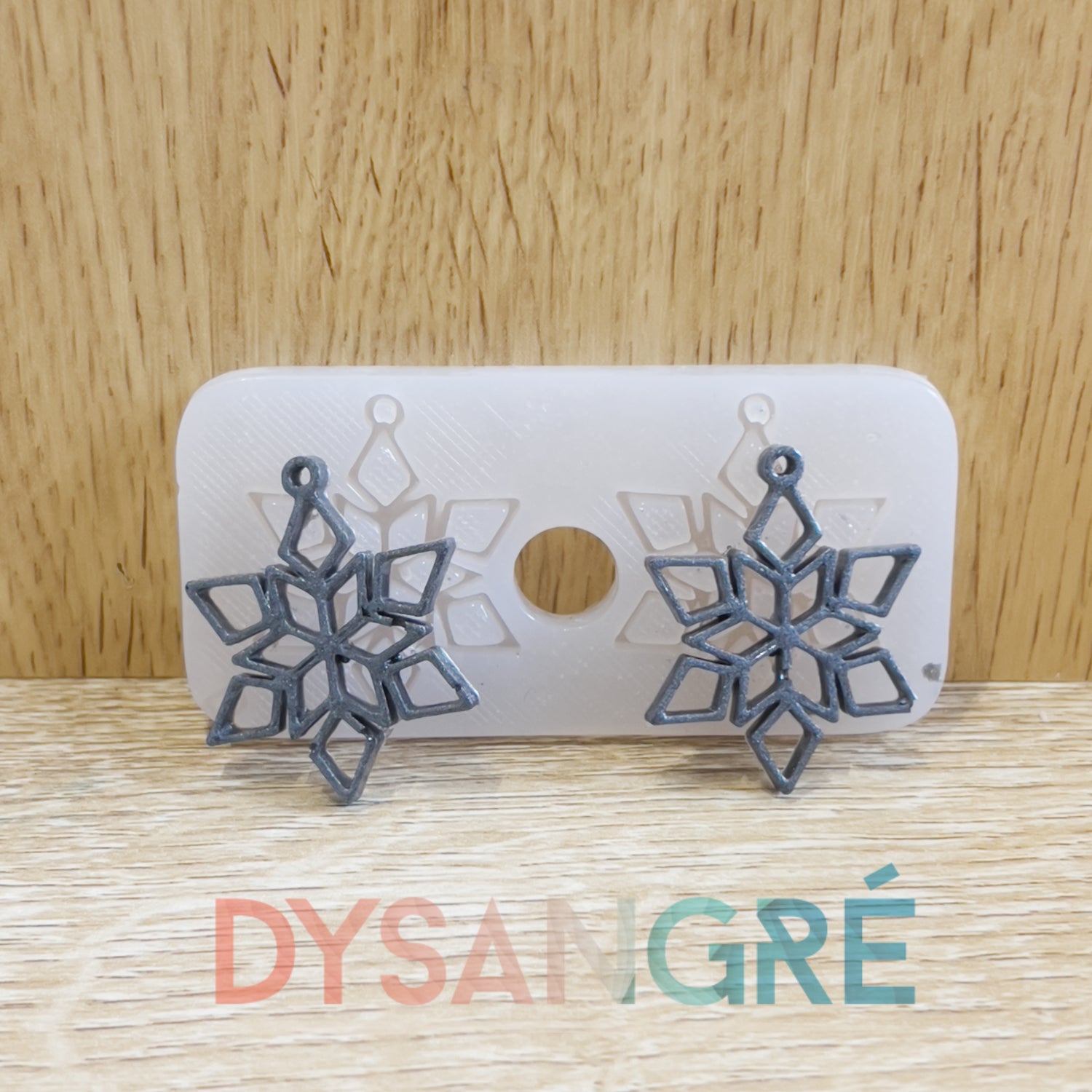 Moule en silicone Façon vitrail flocon de neige